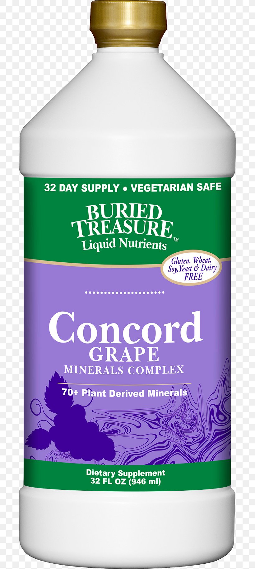 Concord Grape Buried Treasure 70 Plus Plant Derived Minerals Liquid Dietary Supplement, PNG, 697x1824px, Concord Grape, Buried Treasure, Colloid, Dietary Supplement, Fluid Ounce Download Free