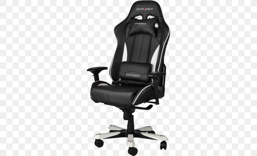 Gaming Chair Video Game DXRacer Office & Desk Chairs, PNG, 500x500px, Gaming Chair, Black, Car Seat Cover, Chair, Comfort Download Free