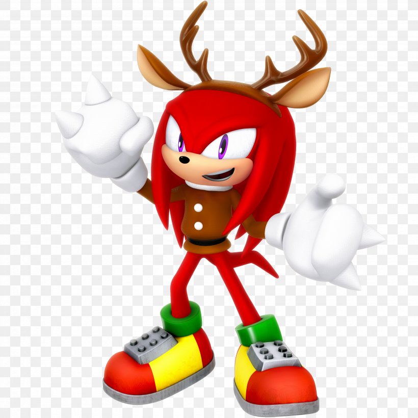 Knuckles The Echidna Sonic The Hedgehog Video Game Doctor Eggman Sonic Adventure 2, PNG, 3500x3500px, Knuckles The Echidna, Cartoon, Character, Christmas Ornament, Deer Download Free