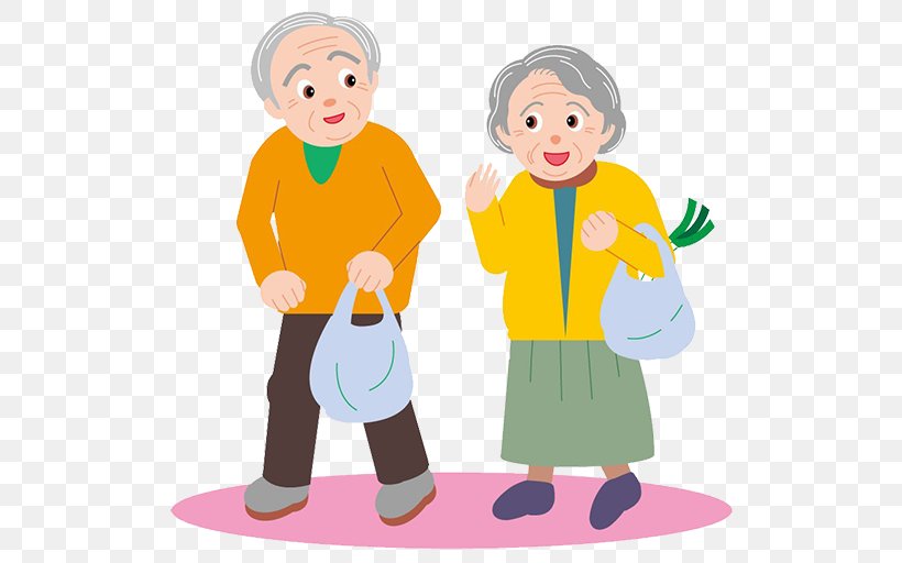 Old Age Couple Clip Art, PNG, 512x512px, Old Age, Art, Boy, Cartoon, Child Download Free