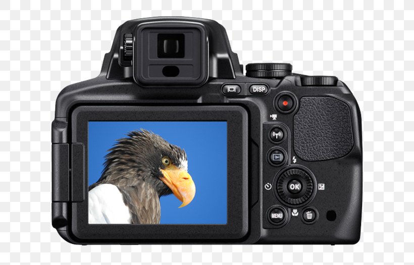 Point-and-shoot Camera Bridge Camera Nikon 83x Optical Zoom, PNG, 695x525px, 16 Mp, Camera, Bridge Camera, Camera Accessory, Camera Lens Download Free
