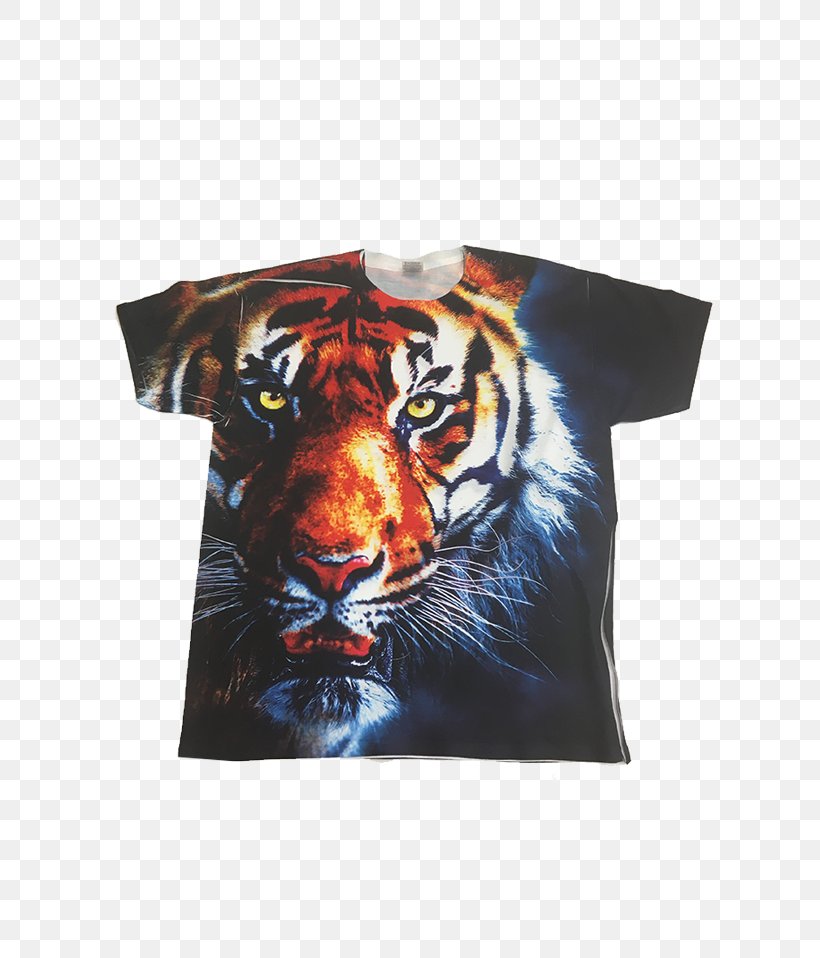 Printed T-shirt Sleeve All Over Print Printing, PNG, 750x958px, Tshirt, All Over Print, Big Cats, Clothing, Dyesublimation Printer Download Free