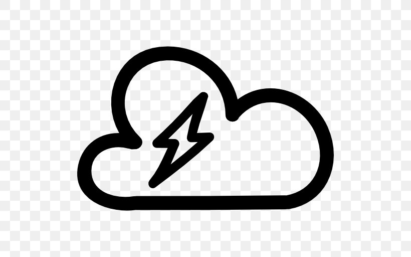 Thunderstorm Symbol Lightning Shape, PNG, 512x512px, Thunderstorm, Area, Black, Black And White, Body Jewelry Download Free