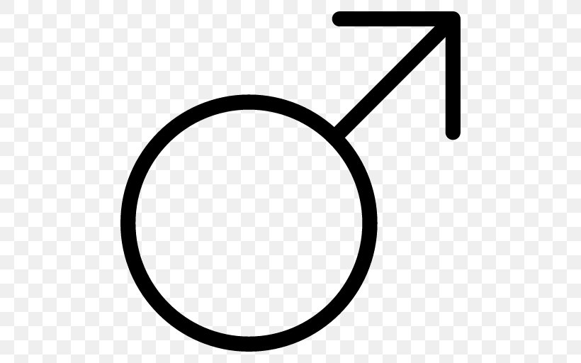Gender Symbol Male, PNG, 512x512px, Gender Symbol, Area, Black And White, Female, Icon Design Download Free