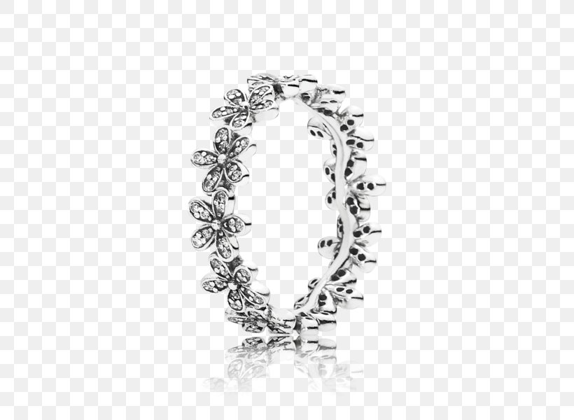 Pandora Jewellery Ring Cubic Zirconia Silver, PNG, 600x600px, Pandora, Black And White, Body Jewelry, Bracelet, Charm Bracelet Download Free