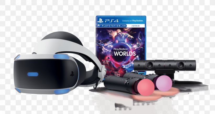 PlayStation VR PlayStation 4 Pro Virtual Reality, PNG, 1000x529px, Playstation Vr, Batman Arkham Vr, Electronic Device, Electronics, Electronics Accessory Download Free