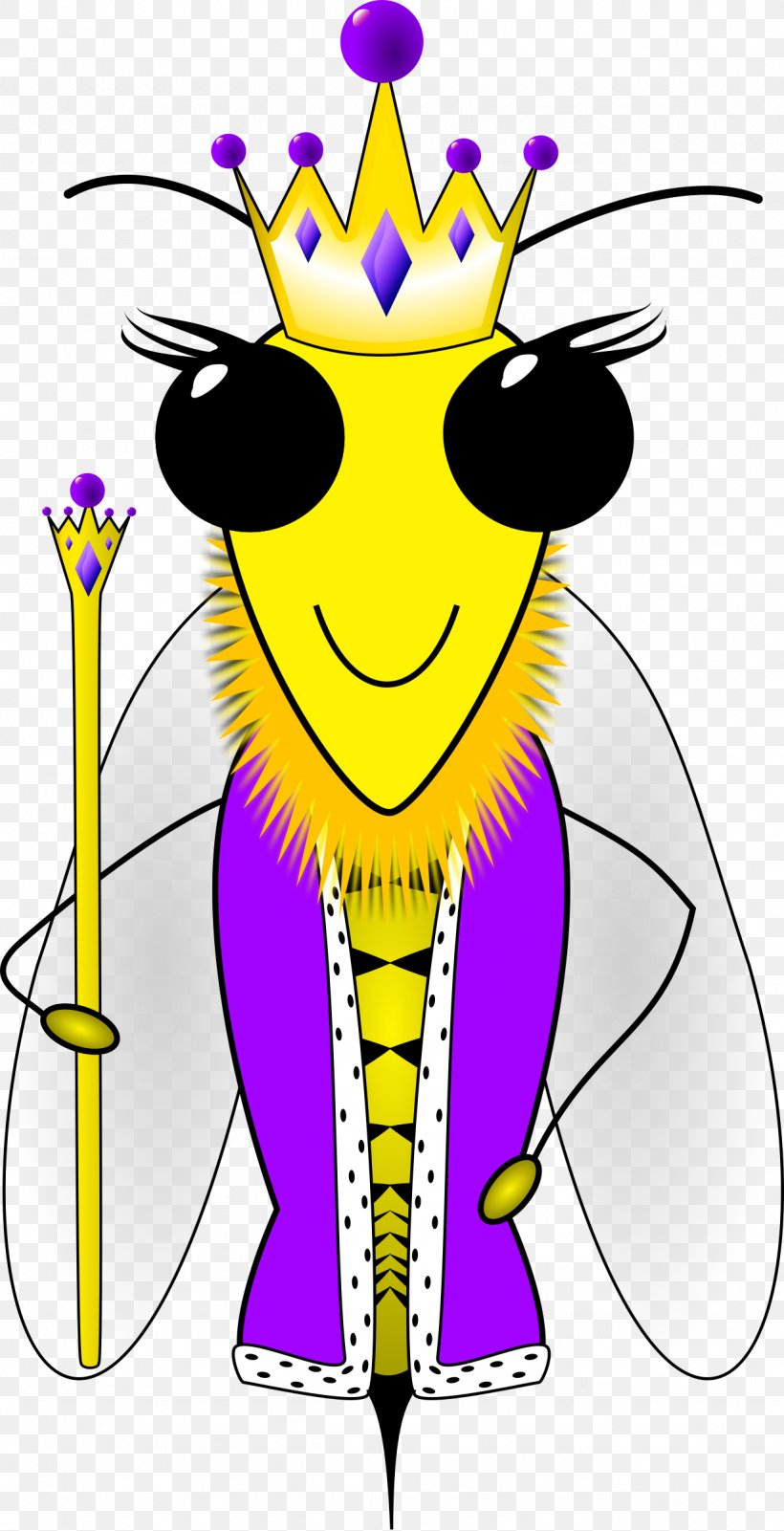 Queen Bee Beehive Honey Bee Clip Art, PNG, 1229x2400px, Bee, Art, Artwork, Beehive, Bombus Fervidus Download Free