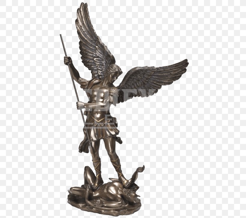 St. Michael Vanquishing Satan Lucifer Bronze Sculpture Statue, PNG, 727x727px, Michael, Angel, Archangel, Bronze, Bronze Sculpture Download Free