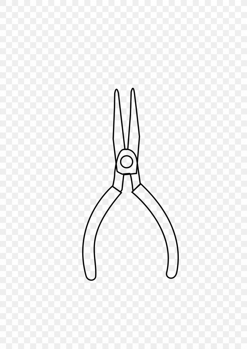 Tweezers Drawing Line Art Tool, PNG, 1697x2400px, Tweezers, Black And White, Body Jewelry, Coloring Book, Drawing Download Free