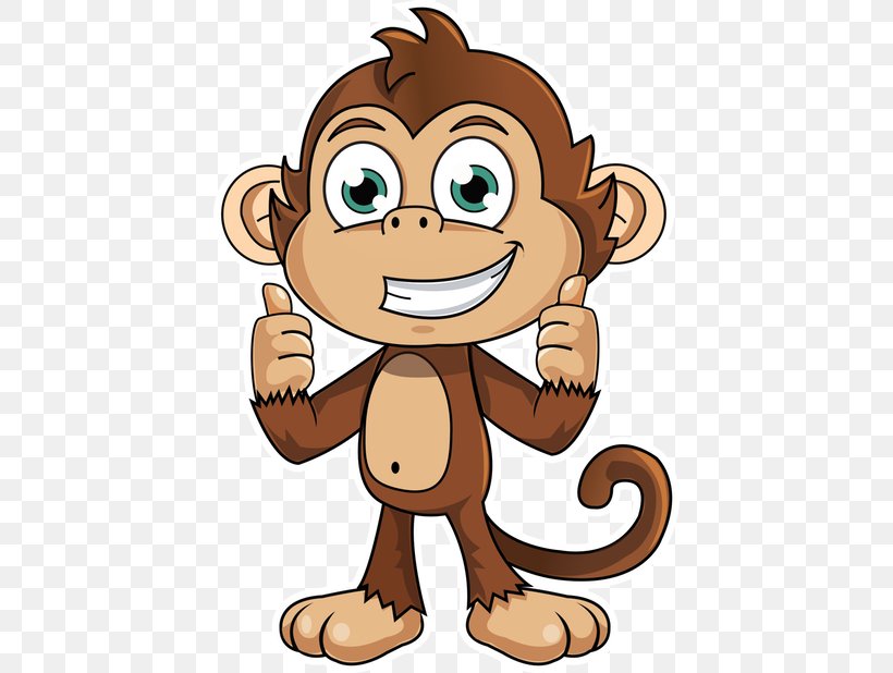Monkey Sticker Animation Decal Clip Art, PNG, 618x618px, Monkey, Animation, Big Cats, Bumper Sticker, Carnivoran Download Free