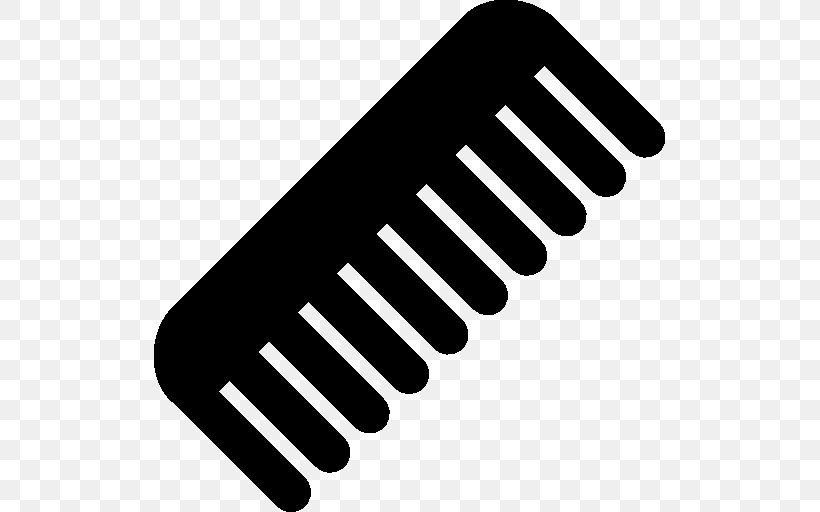 Comb Hairbrush Hairdresser, PNG, 512x512px, Comb, Barber, Black And White, Brand, Brush Download Free