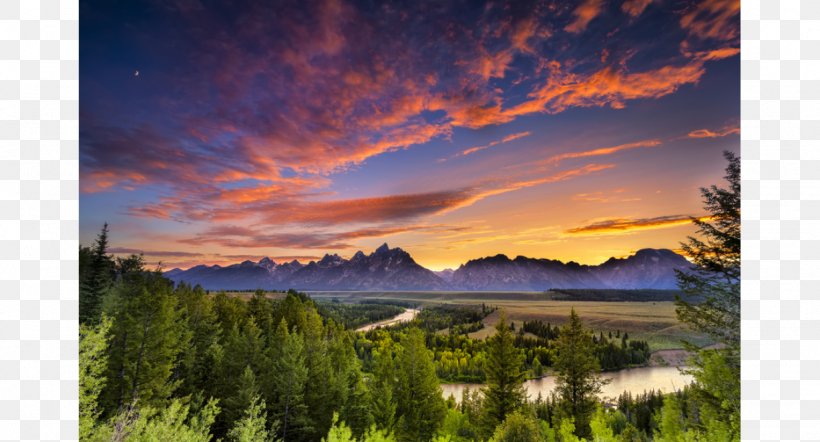 Grand Teton Mount Moran Jackson Snake River Yellowstone National Park, PNG, 1228x662px, Grand Teton, Cloud, Dawn, Evening, Grand Teton National Park Download Free