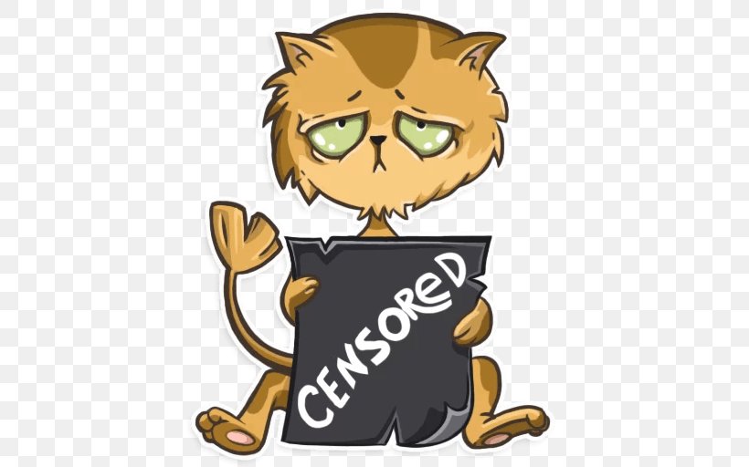Whiskers Cat Sticker Telegram Felidae, PNG, 512x512px, Whiskers, Animal, Carnivoran, Cartoon, Cat Download Free