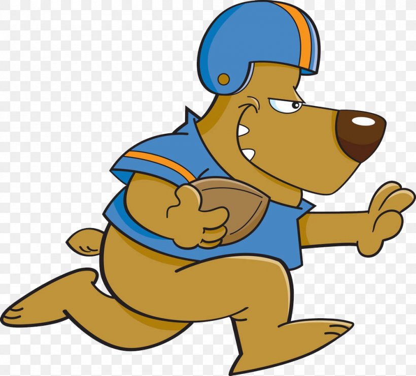 Dog Cartoon American Football, PNG, 1000x905px, Dog, American Football, Artwork, Beak, Carnivoran Download Free