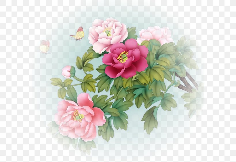 Peony Gongbi Chinese Painting Flower, PNG, 600x562px, Peony, Art, Artificial Flower, Birdandflower Painting, Botany Download Free