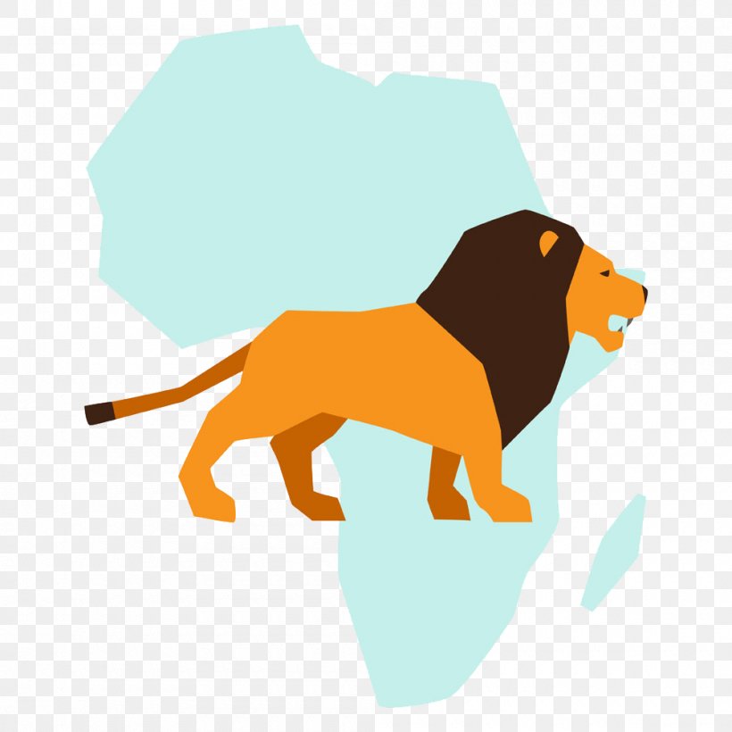 Africa Lion Royalty-free Illustration, PNG, 1000x1000px, Africa, Beak, Big Cats, Carnivoran, Cat Like Mammal Download Free