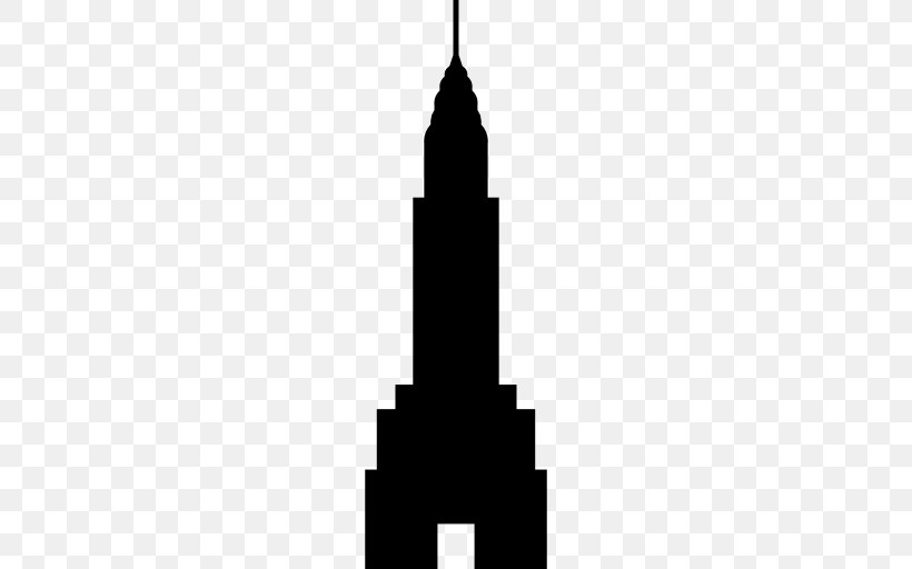 Chrysler Building Skyscraper, PNG, 512x512px, Chrysler Building, Black And White, Building, Highrise Building, Landmark Download Free
