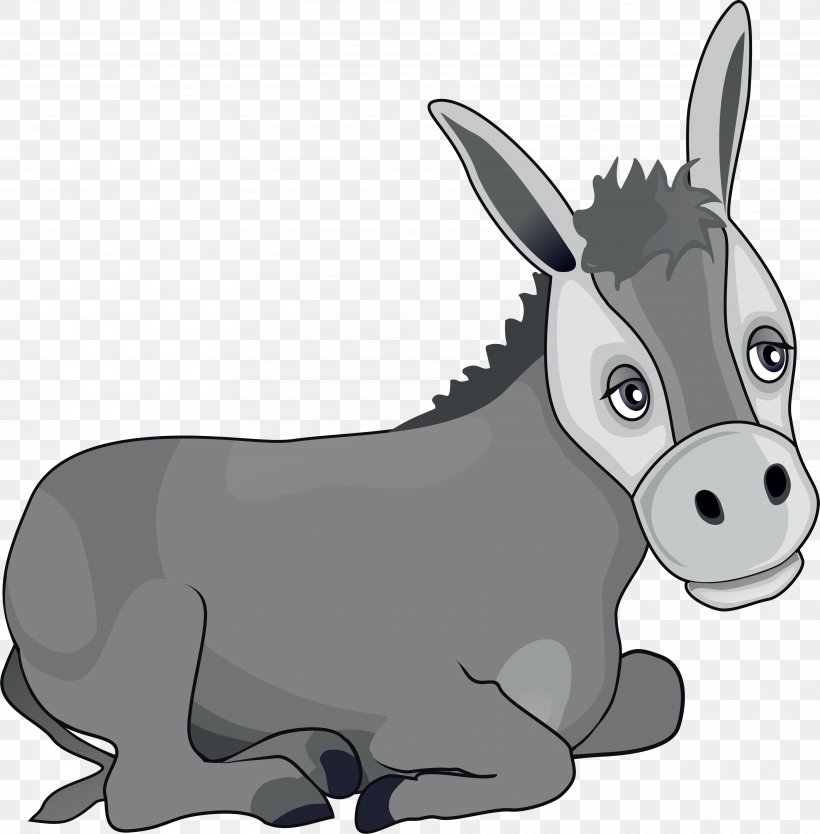 Mule Donkey Ox Holy Family Manger, PNG, 3646x3709px, Mule, Black And White, Carnivoran, Cartoon, Cattle Like Mammal Download Free