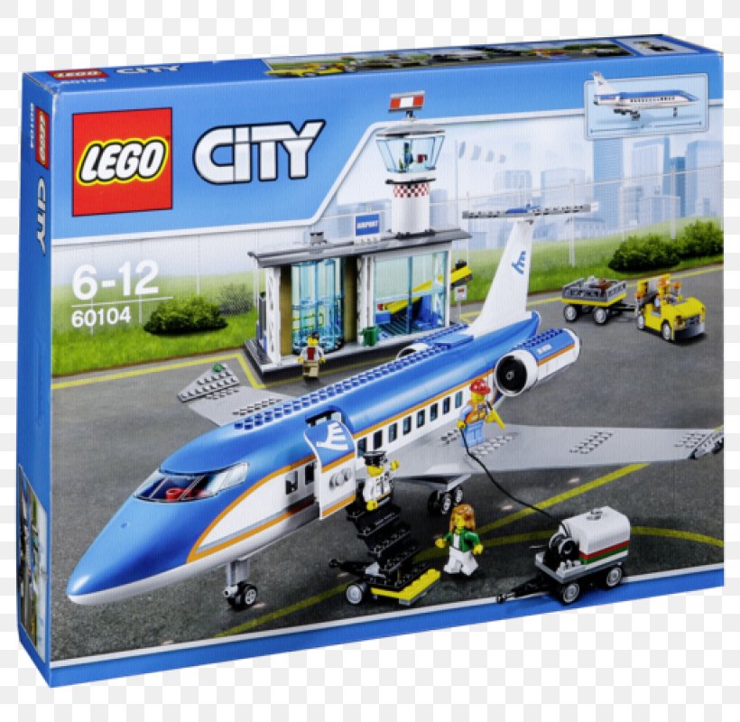 LEGO 60104 City Airport Passenger Terminal Airplane Lego City Toy, PNG, 800x800px, Airplane, Aerospace Engineering, Aircraft, Airline, Airliner Download Free