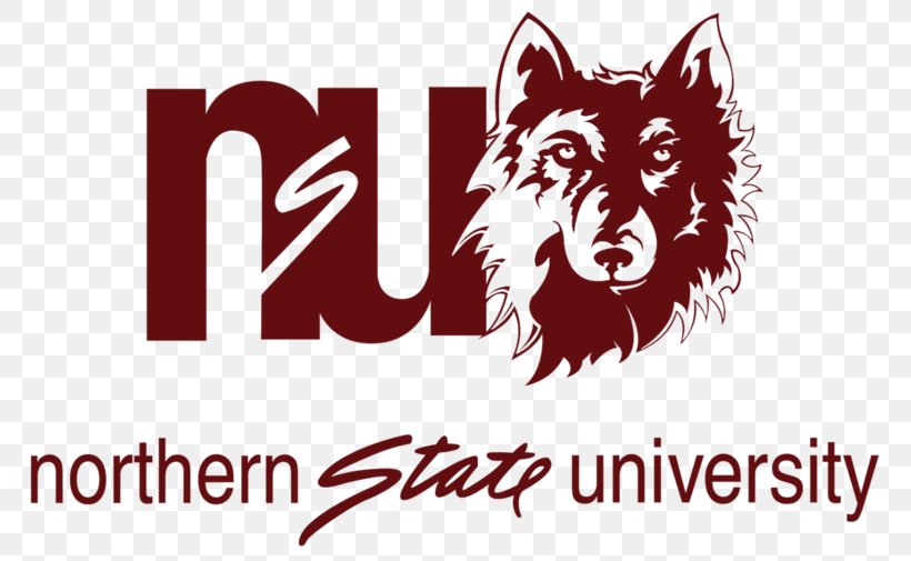 Northern State University University Of South Dakota Minot State University Northern State Wolves Football Upper Iowa University, PNG, 800x505px, Northern State University, Brand, Carnivoran, Dog Like Mammal, Education Download Free
