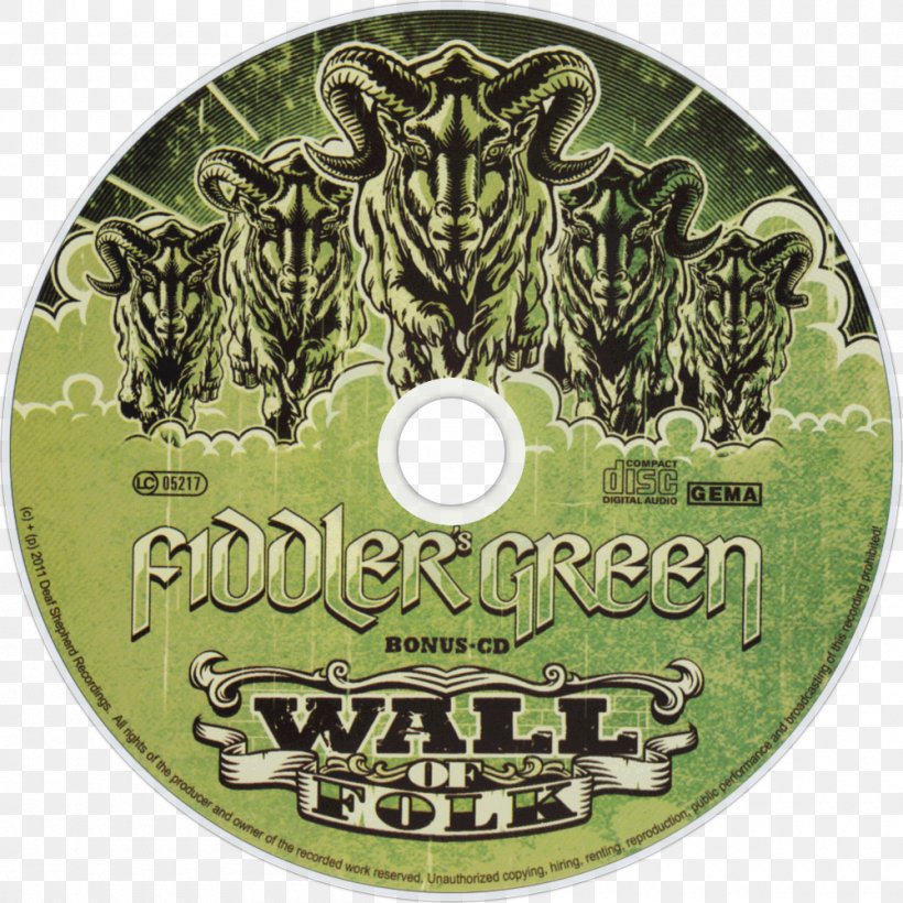 Wall Of Folk Fiddler's Green Compact Disc DVD Logo, PNG, 1000x1000px, Compact Disc, Album, Brand, Dvd, Grass Download Free
