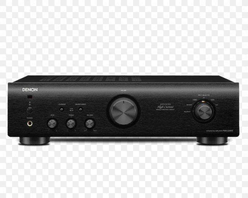 Denon PMA-520AE Amplifier Audio Power Amplifier AV Receiver Integrated Amplifier, PNG, 1280x1024px, Denon Pma520ae Amplifier, Audio, Audio Equipment, Audio Power Amplifier, Audio Receiver Download Free