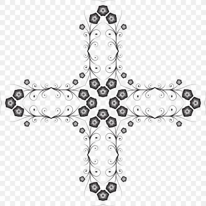 Line Art Clip Art, PNG, 2320x2320px, Line Art, Black, Black And White, Body Jewelry, Cross Download Free