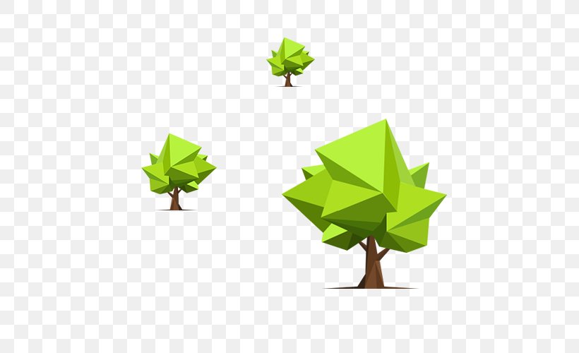 Polygon Tree Low Poly Illustration, PNG, 500x500px, Polygon, Arborist, Concept, Geometry, Green Download Free