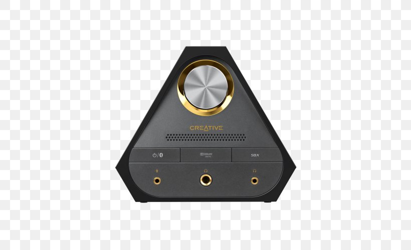 Sound Blaster X-Fi Sound Cards & Audio Adapters 5.1 Sound Card External Sound Blaster SoundBlaster X7 Digital Output Digital-to-analog Converter, PNG, 500x500px, Sound Blaster Xfi, Amplifier, Audio, Audio Equipment, Creative Download Free