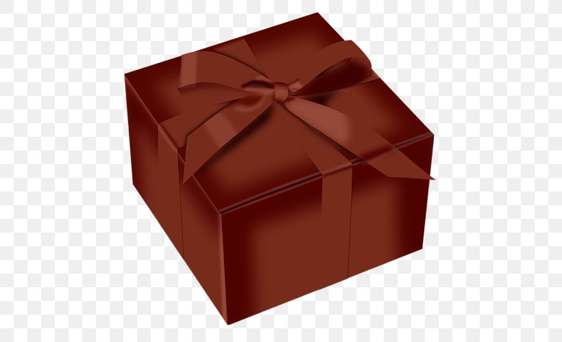 Gift Decorative Box Ribbon Clip Art, PNG, 500x500px, Gift, Birthday, Box, Brown, Christmas Download Free