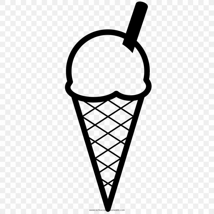 Ice Cream Cones Gelato Drawing Coloring Book, PNG, 1000x1000px, Ice Cream Cones, Black And White, Body Jewelry, Chocolate, Coloring Book Download Free