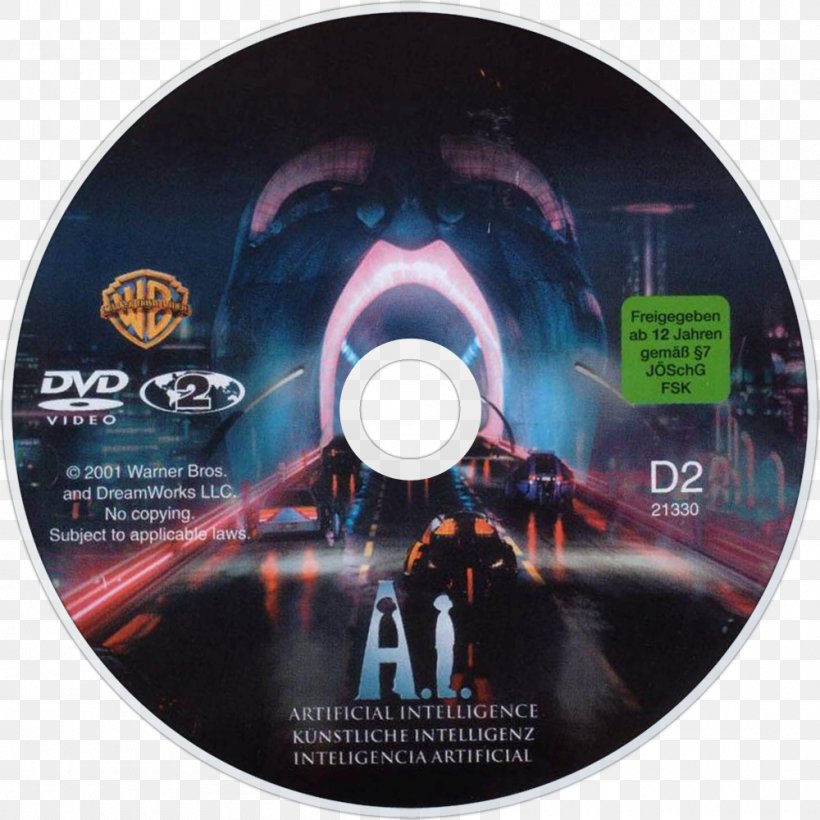 Artificial Intelligence Compact Disc DVD Film, PNG, 1000x1000px, 2001, Artificial Intelligence, Ai Artificial Intelligence, Brand, Compact Disc Download Free