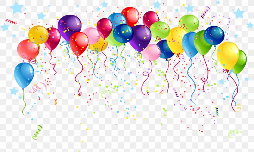 Balloon Party, PNG, 7346x4404px, Balloon, Birthday, Carnival, Computer Graphics, Party Download Free