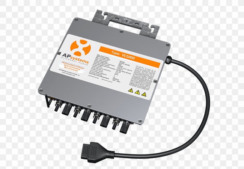 Battery Charger Solar Micro-inverter Power Inverters Three-phase Electric Power Solar Energy, PNG, 864x600px, Battery Charger, Alternating Current, Computer Component, Electronic Component, Electronics Accessory Download Free