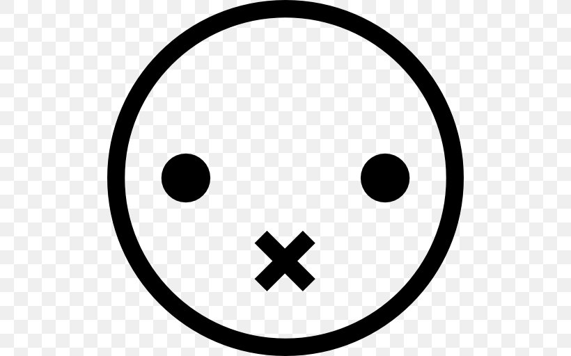 Emoticon Smiley Symbol, PNG, 512x512px, Emoticon, Black And White, Character, Ellipsis, Icon Design Download Free