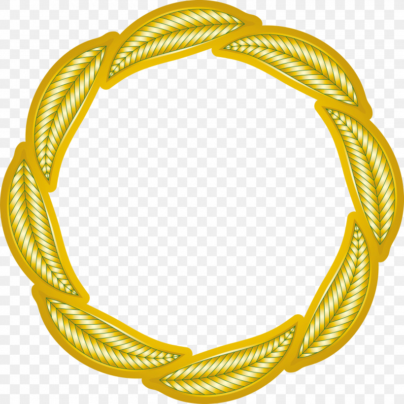 Frame, PNG, 3000x3000px, Frame, Bracelet, Jewellery, Yellow Download Free