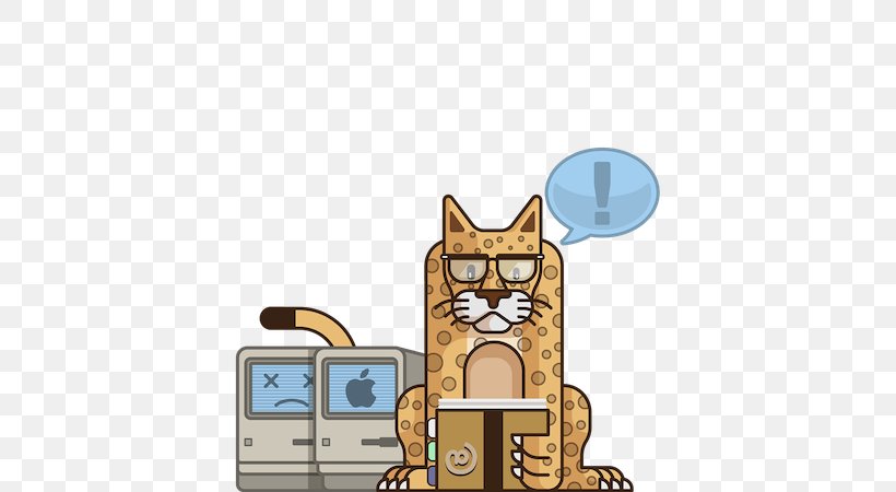 Mac OS X 10.2 MacOS Macintosh Operating Systems Apple Mac OS X Panther, PNG, 600x450px, Mac Os X 102, Apple, Carnivoran, Cartoon, Cat Download Free