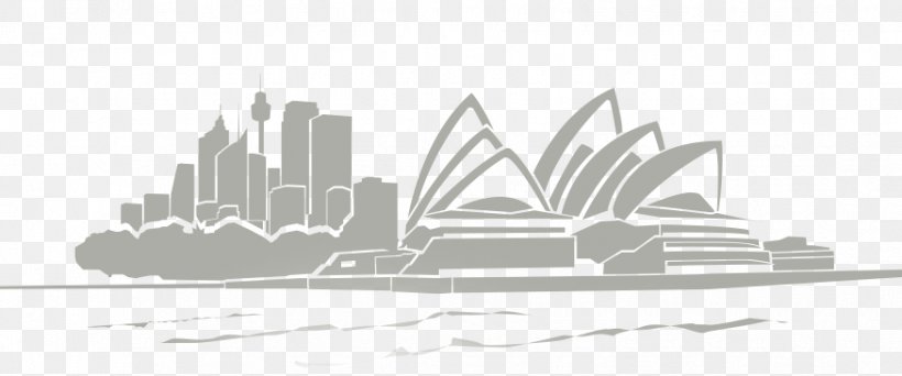 Sydney Opera House, PNG, 875x365px, Sydney Opera House, Artwork, Black And White, City Of Sydney, Line Art Download Free
