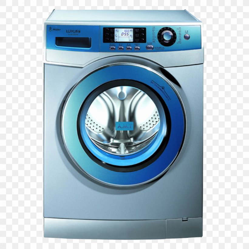 Washing Machine Haier Home Appliance, PNG, 1200x1200px, Washing Machine, Blender, Cleaning, Clothes Dryer, Combo Washer Dryer Download Free