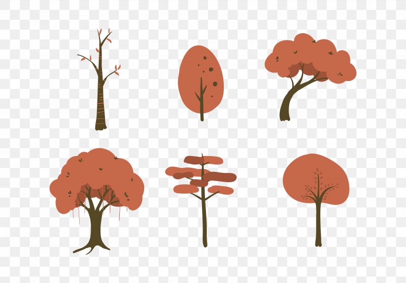 Cartoon Tree Illustration, PNG, 5833x4083px, Tree, Christmas Tree, Drawing, Flower, Illustration Download Free