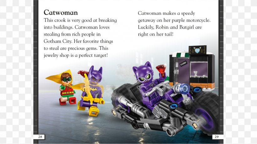 Batman Rise Of The Rogues Catwoman Lego Minifigure, PNG, 1488x838px, Batman, Book, Brand, Catwoman, Horse Like Mammal Download Free