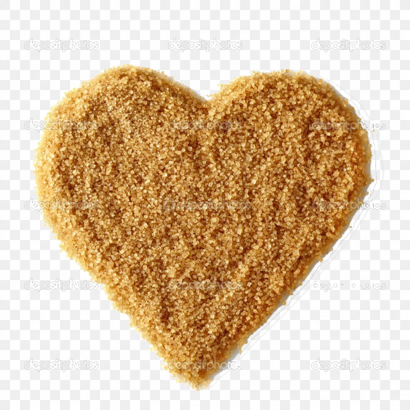 Brown Sugar Caramel Food Heart, PNG, 1024x1024px, Brown Sugar, Brown, Caramel, Depositphotos, Food Download Free