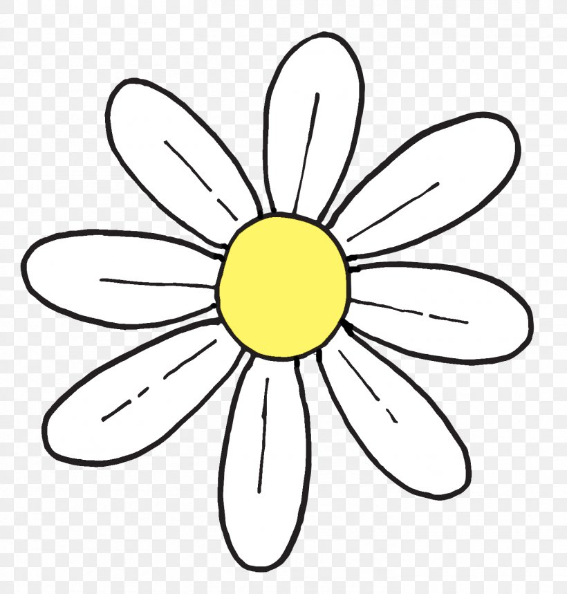 Common Daisy Flower Clip Art, PNG, 1462x1532px, Common Daisy, Area, Artwork, Black And White, Chamomile Download Free