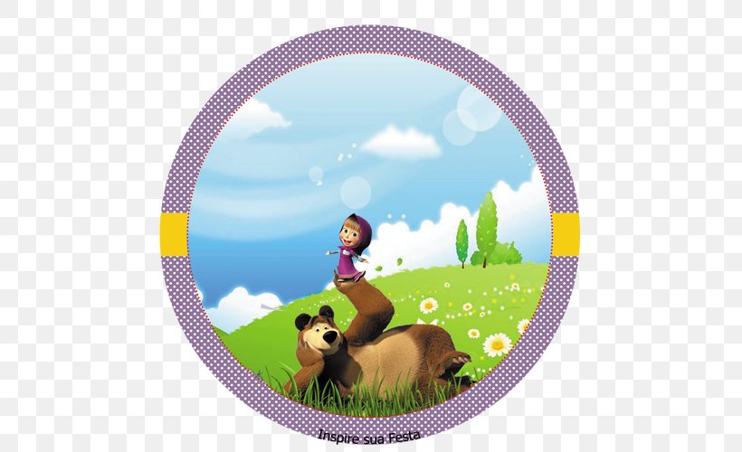 Masha Bear Image Information Animation, PNG, 500x500px, Masha, Animation, Bear, Birthday, Carnivoran Download Free