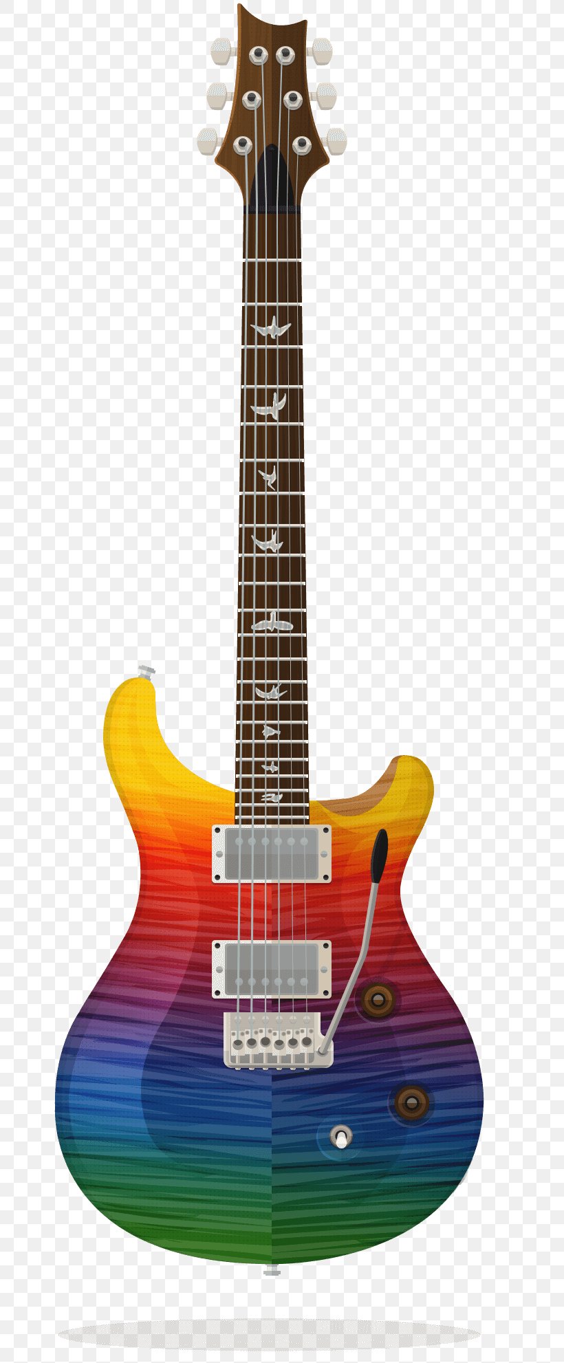 Bass Guitar Acoustic Guitar Electric Guitar PRS Guitars, PNG, 678x1982px, Watercolor, Cartoon, Flower, Frame, Heart Download Free