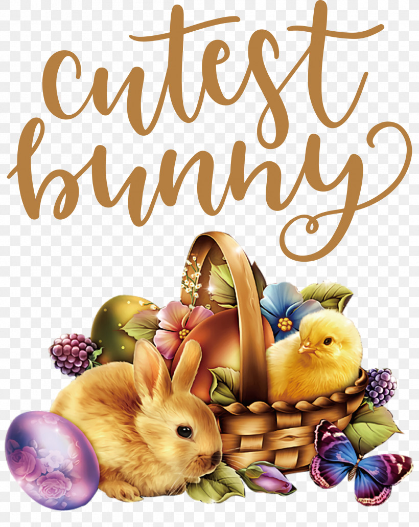 Cutest Bunny Happy Easter Easter Day, PNG, 2389x3000px, Cutest Bunny, Chocolate Bunny, Easter Basket, Easter Bunny, Easter Day Download Free
