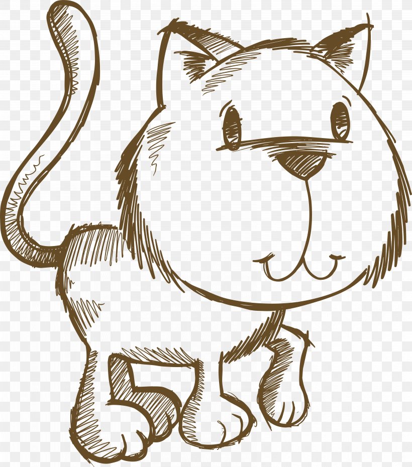 Lion Drawing Cartoon Animal, PNG, 6563x7446px, Lion, Animal, Big Cats, Black And White, Carnivoran Download Free