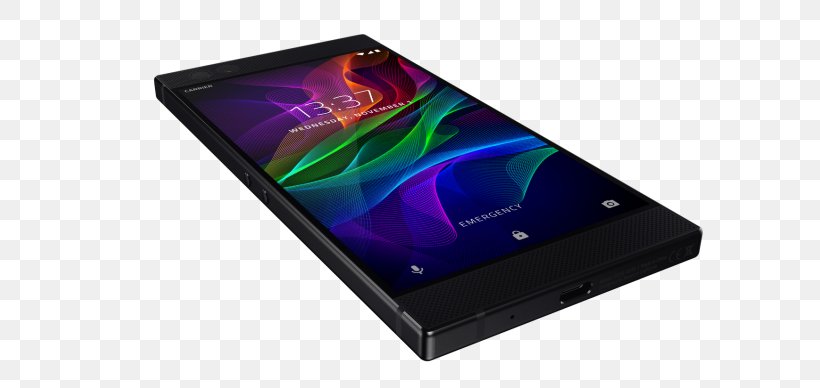 Razer Phone Gaming Smartphone With 120 Hz Ultra Motion Display (64 ... Razer Phone 64GB, PNG, 678x388px, 12 Mp, 64 Gb, Smartphone, Communication Device, Electronic Device Download Free