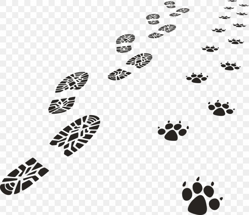 Footprint Paw Animal Track Royalty-free, PNG, 1000x867px, Footprint, Animal, Animal Track, Black, Black And White Download Free