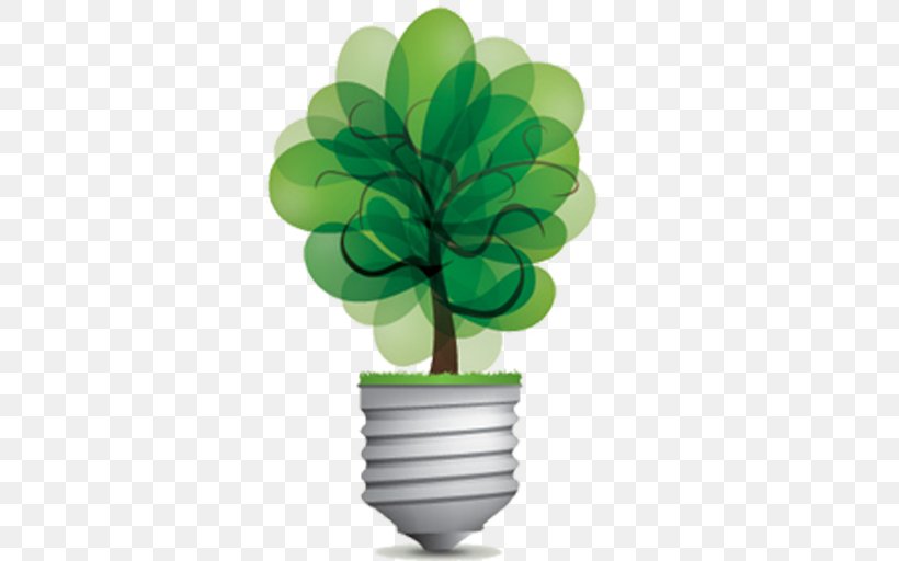 Incandescent Light Bulb Compact Fluorescent Lamp, PNG, 512x512px, Light, Compact Fluorescent Lamp, Ecology, Electric Light, Flowerpot Download Free